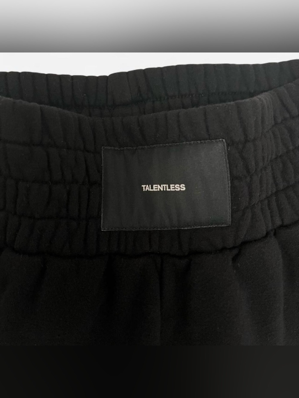 TALENTLESS Black High-Waist Athletic Boxing Lounge Shorts Cotton Women’s Medium - Picture 6 of 8
